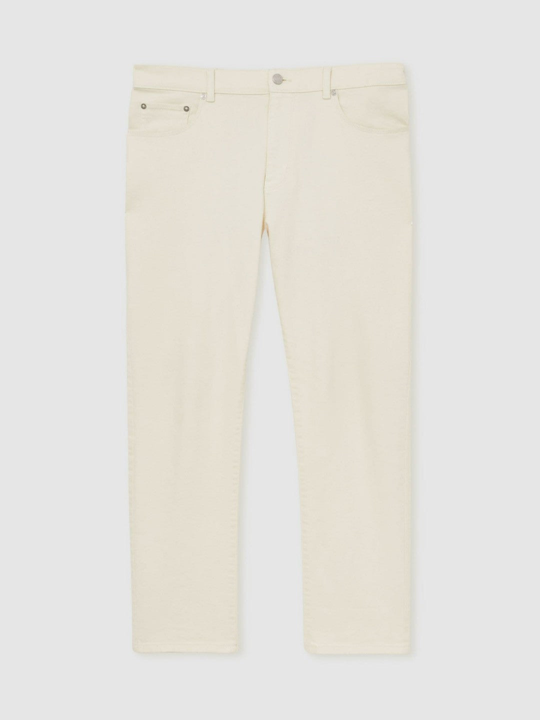 Straight-Leg Jeans in White