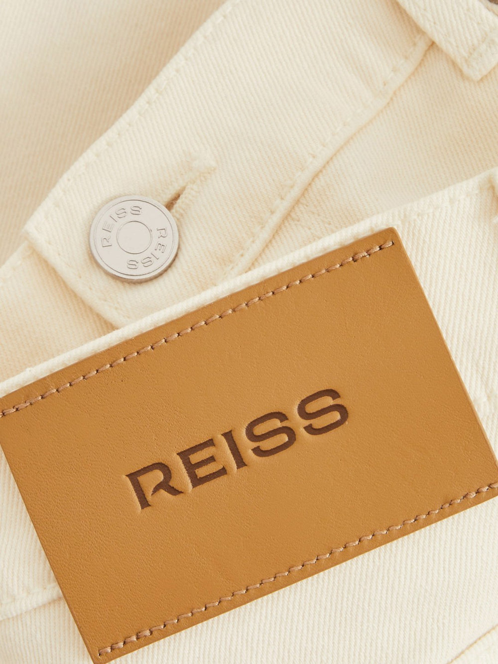 Straight-Leg Jeans in White