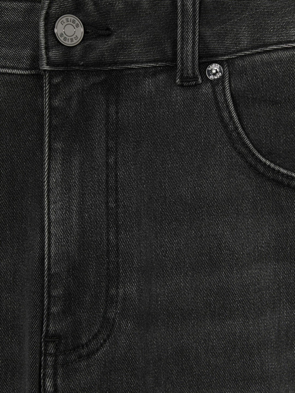 Tapered Slim-Fit Jeans in Washed Black