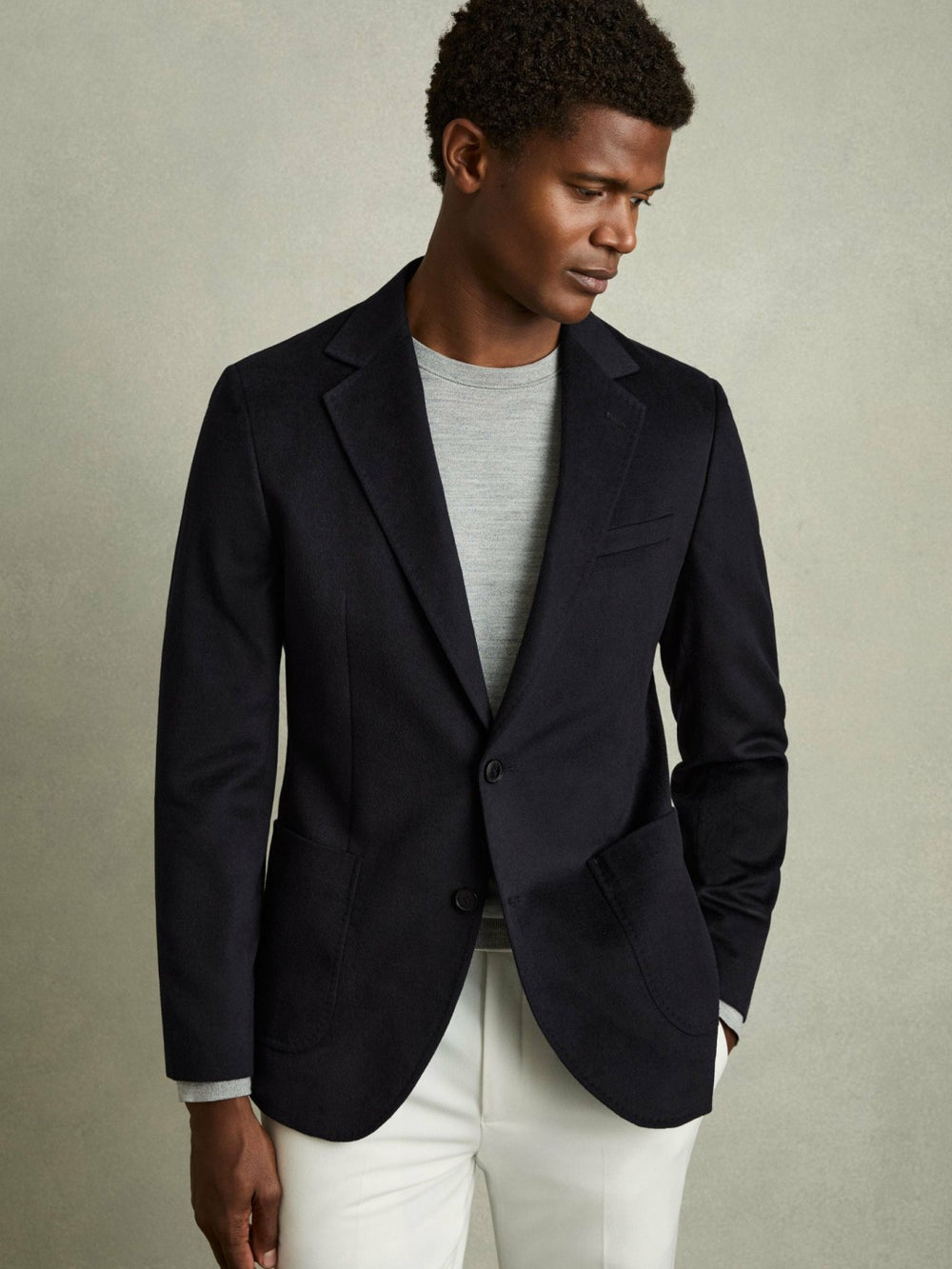 Single-Breasted Blazer With Gilet Insert Regular-Fit in Navy
