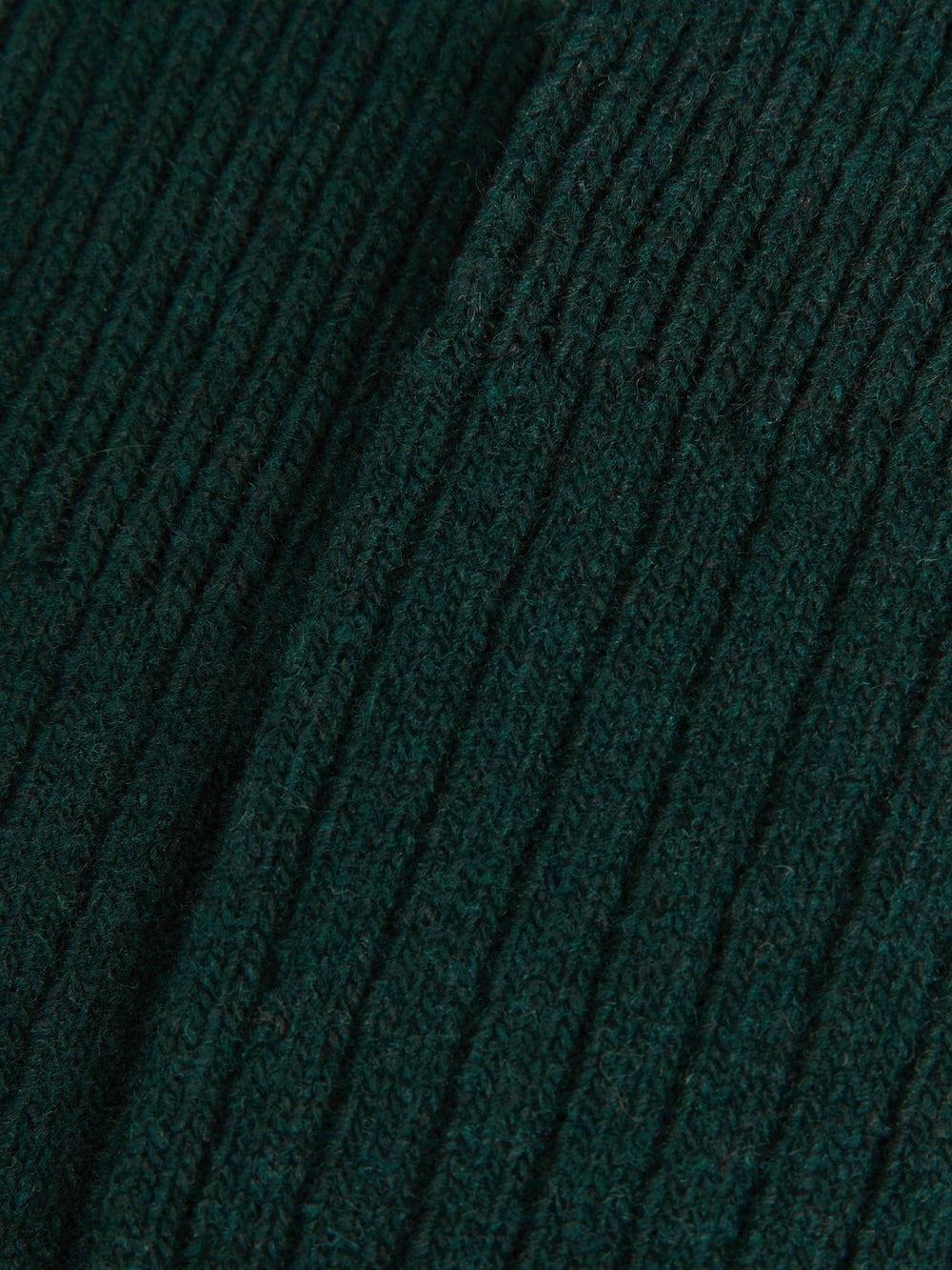 Ribbed Socks With Wool And Cashmere in Forest Green