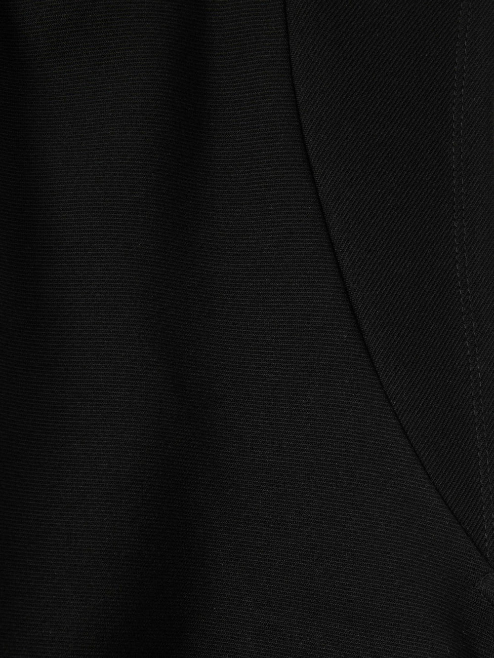 Twill-Jersey Draped Midi Dress in Black