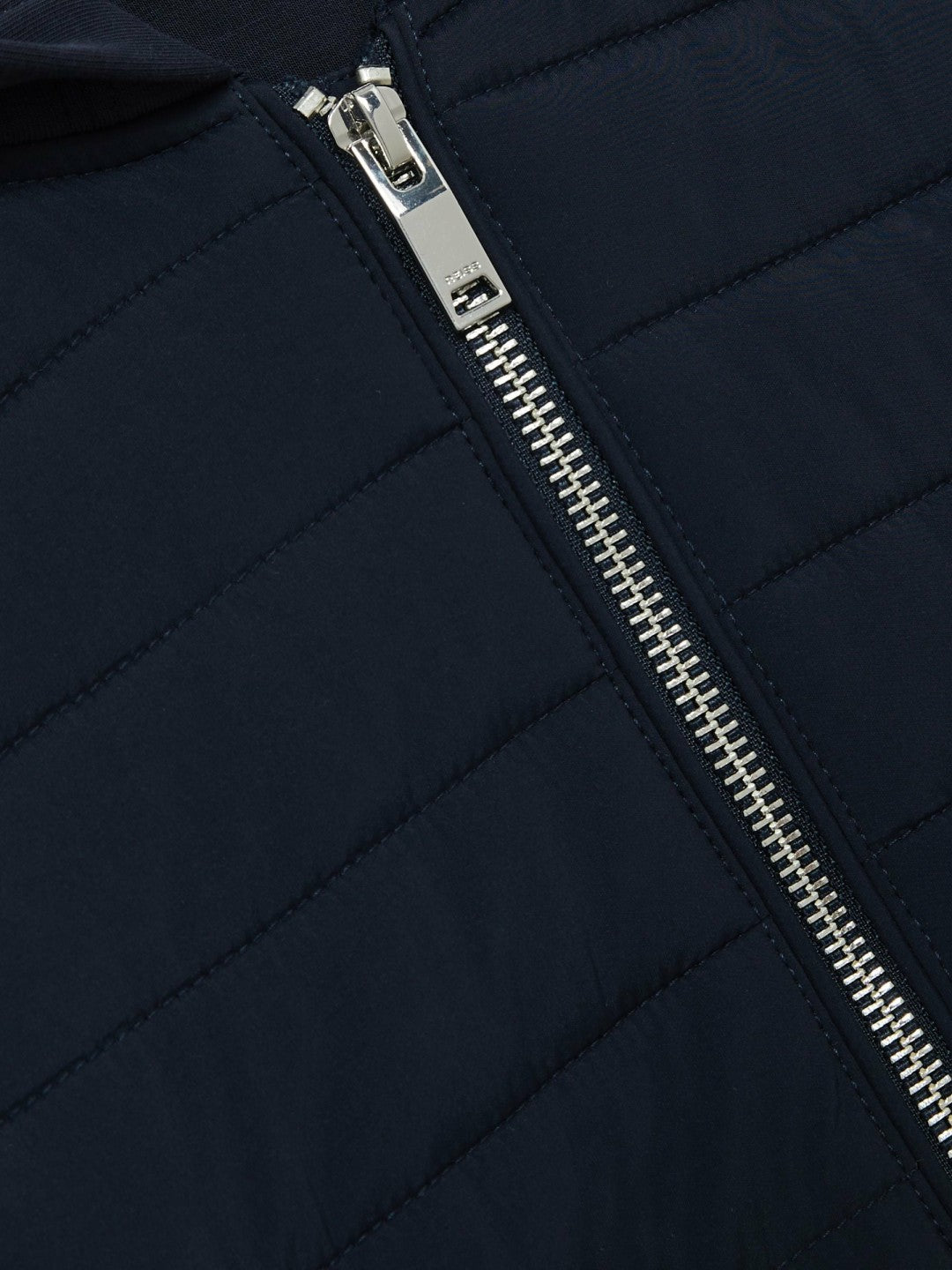 3-9 yrs Interlock Hybrid Hooded Puffer Jacket in Navy