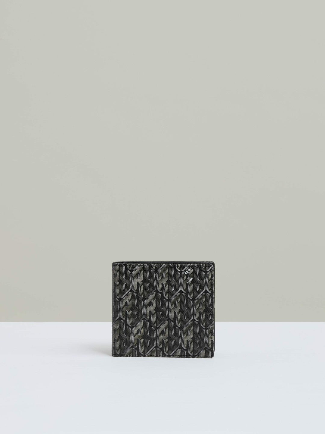 Coated Canvas Monogram Wallet in Black