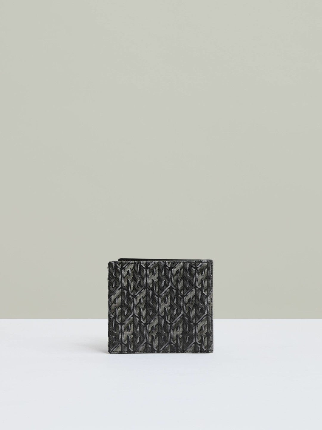 Coated Canvas Monogram Wallet in Black