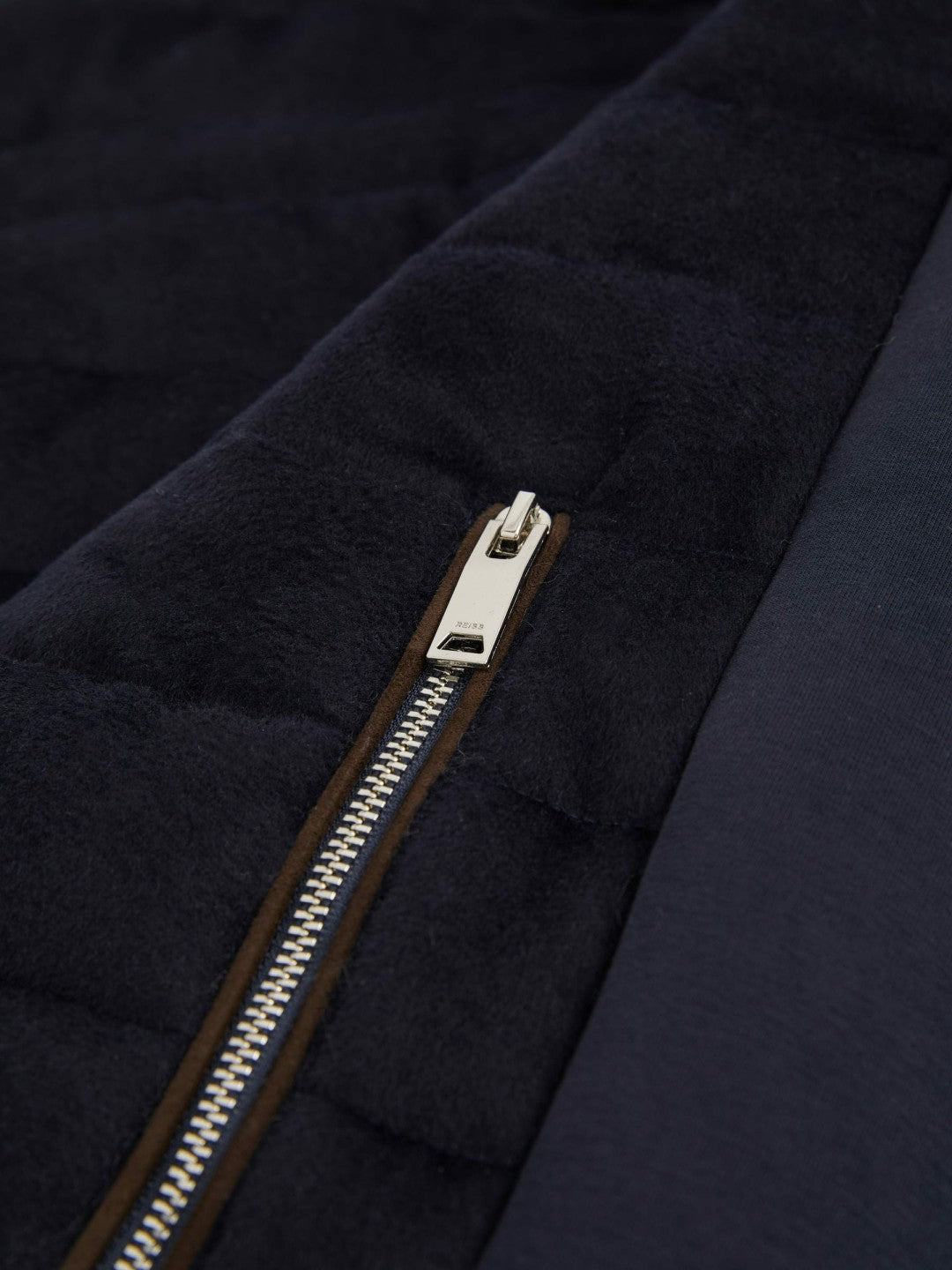 Brushed Jersey Quilted Gilet in Navy