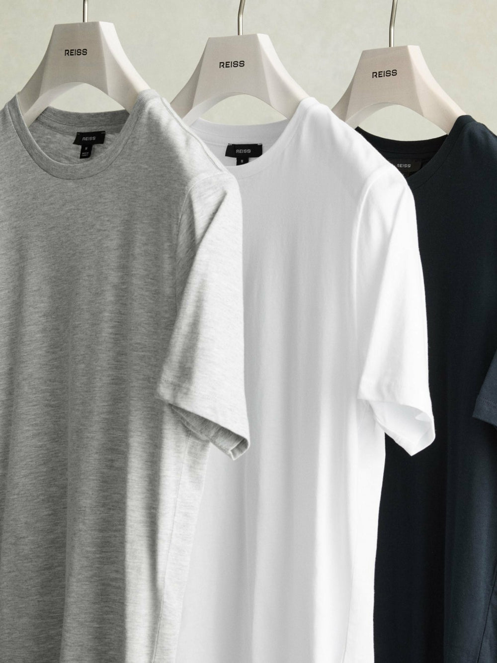 Cotton-Jersey Crew-Neck T-shirts 3 Pack in Multi