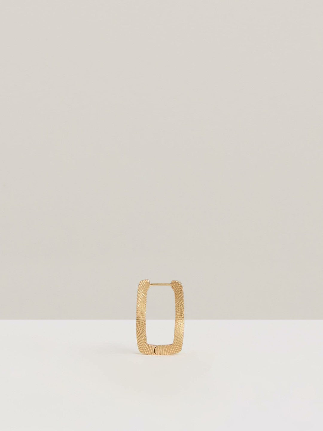Geometric Hoop Earrings in Gold Tone