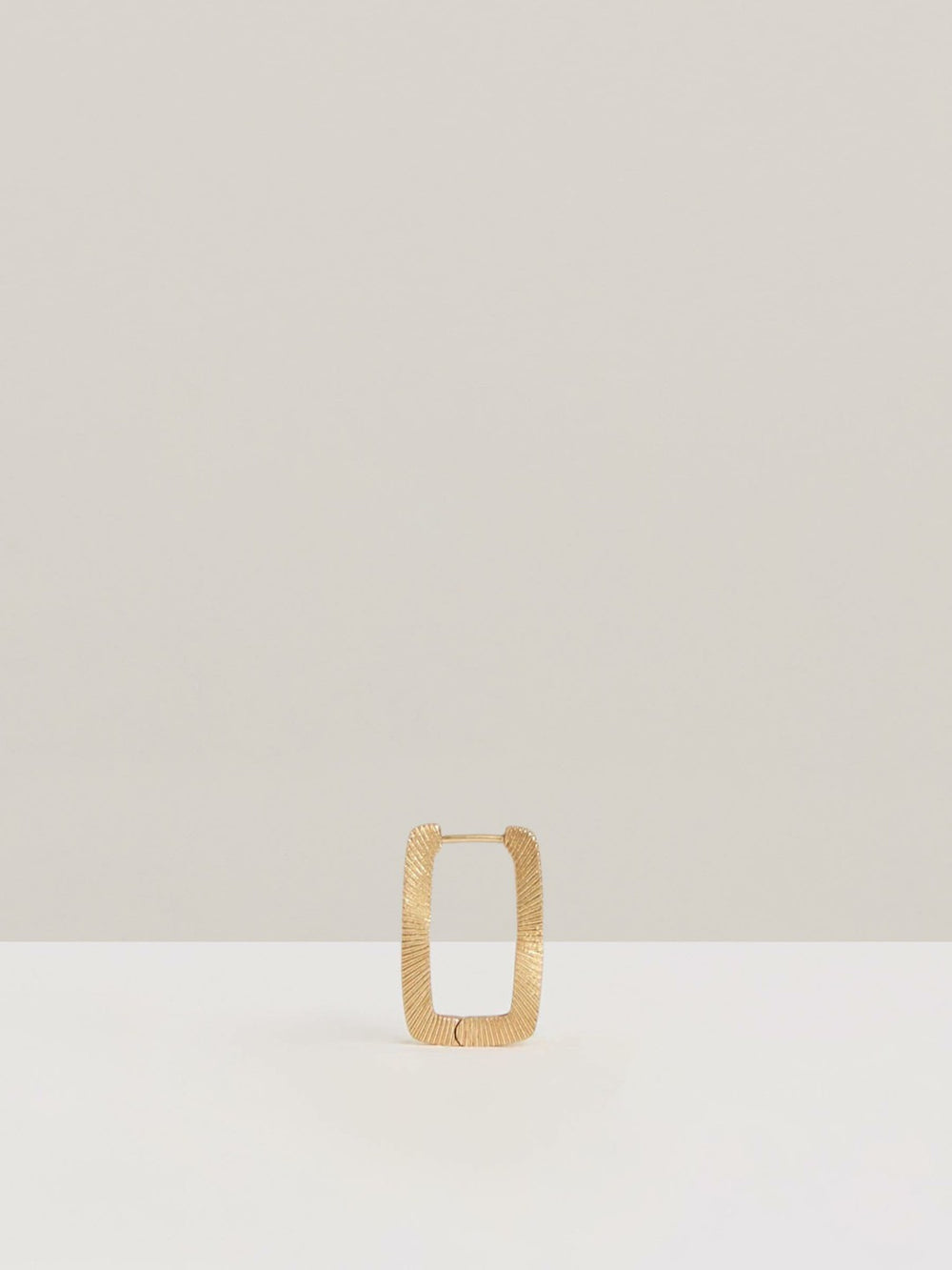 Geometric Hoop Earrings in Gold Tone