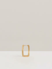 Geometric Hoop Earrings in Gold Tone