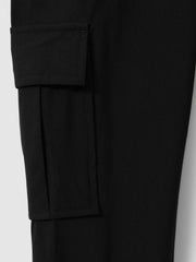 9-14 yrs Technical Drawstring Trousers in Black