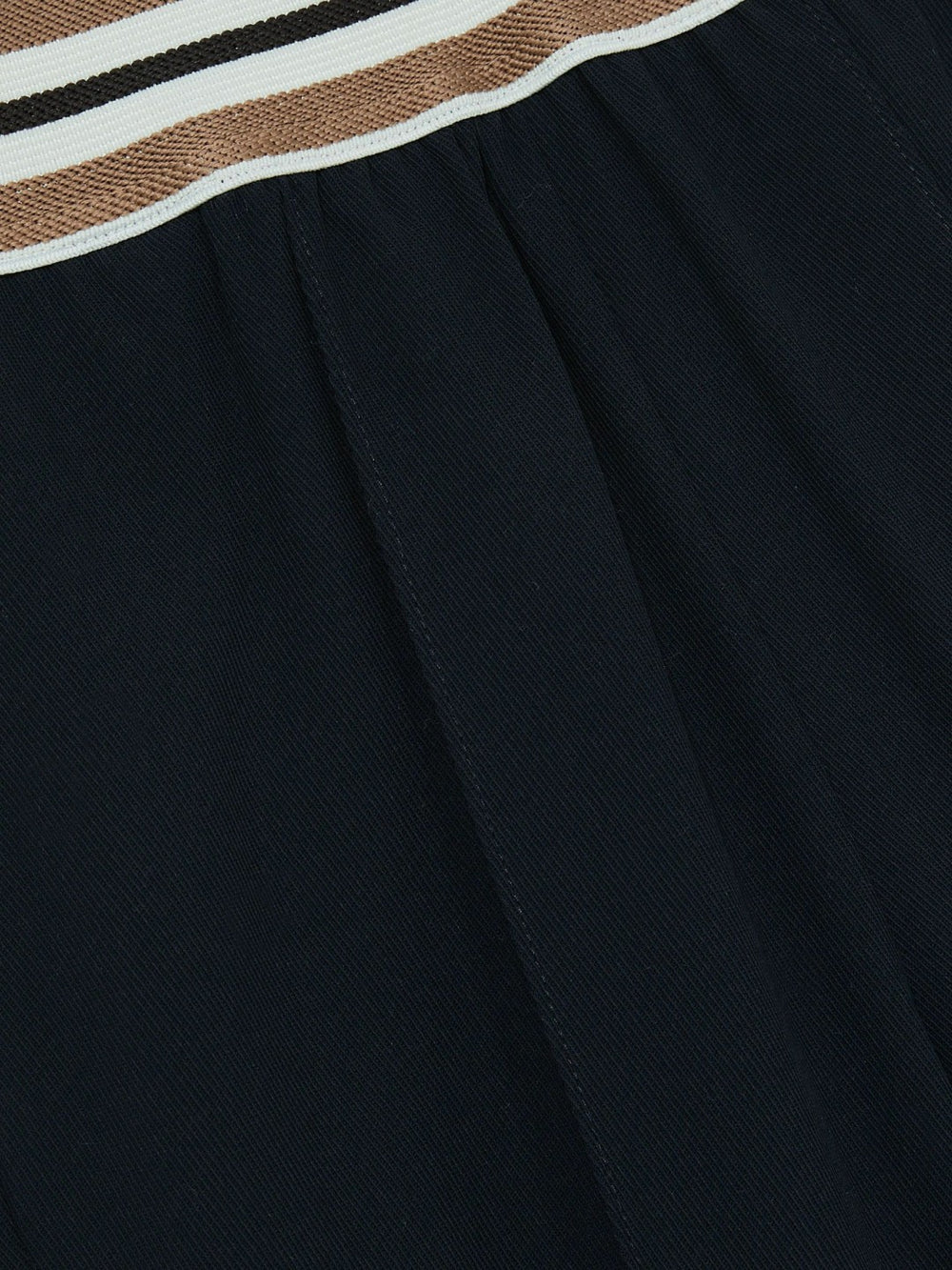 4-9 yrs Stripe-Waistband Wide-Leg Trousers in Navy