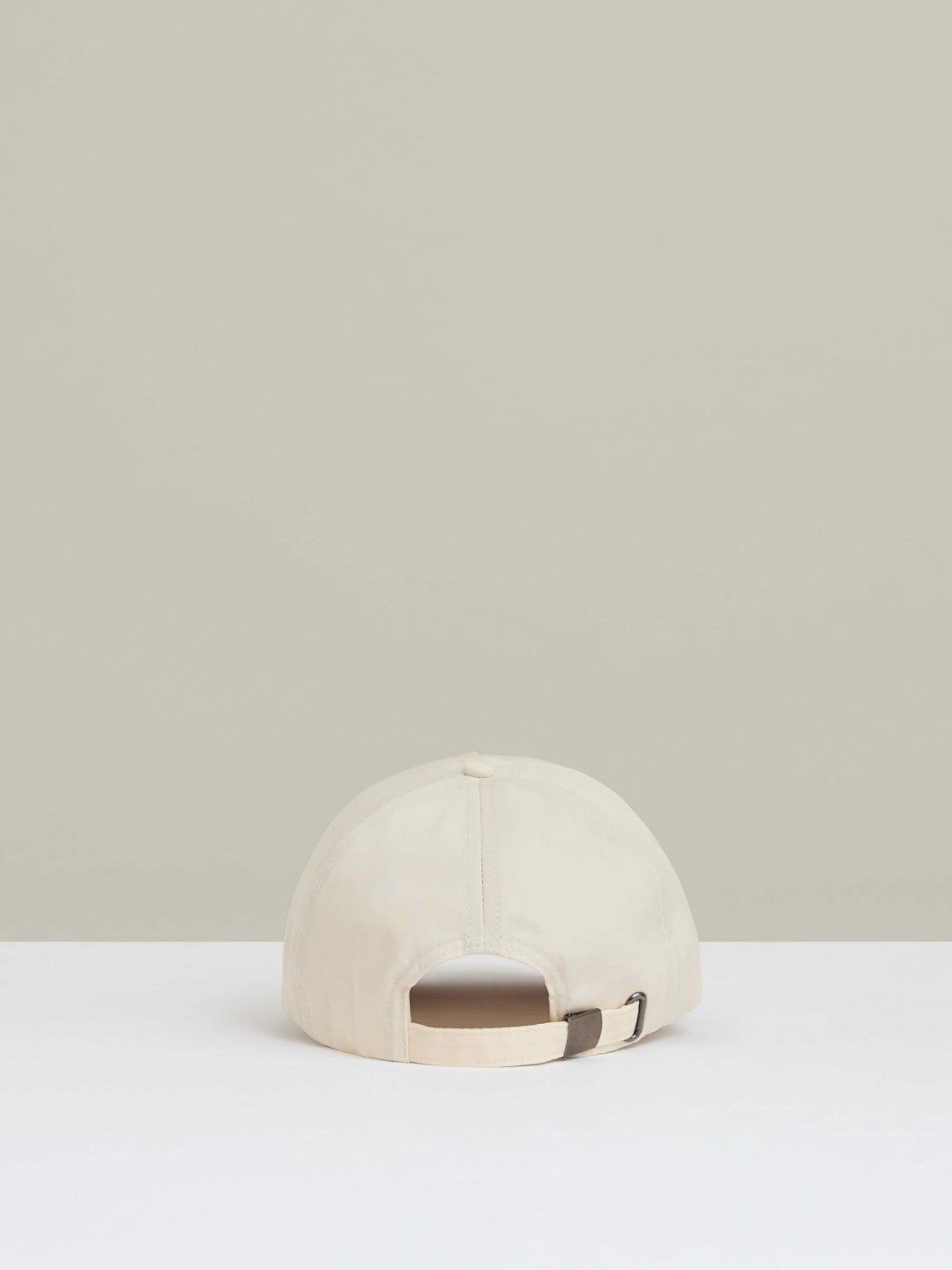 Logo Lettering Baseball Cap in Ecru