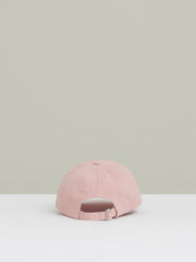 Cotton Logo-Embroidered Baseball Cap in Washed Pink
