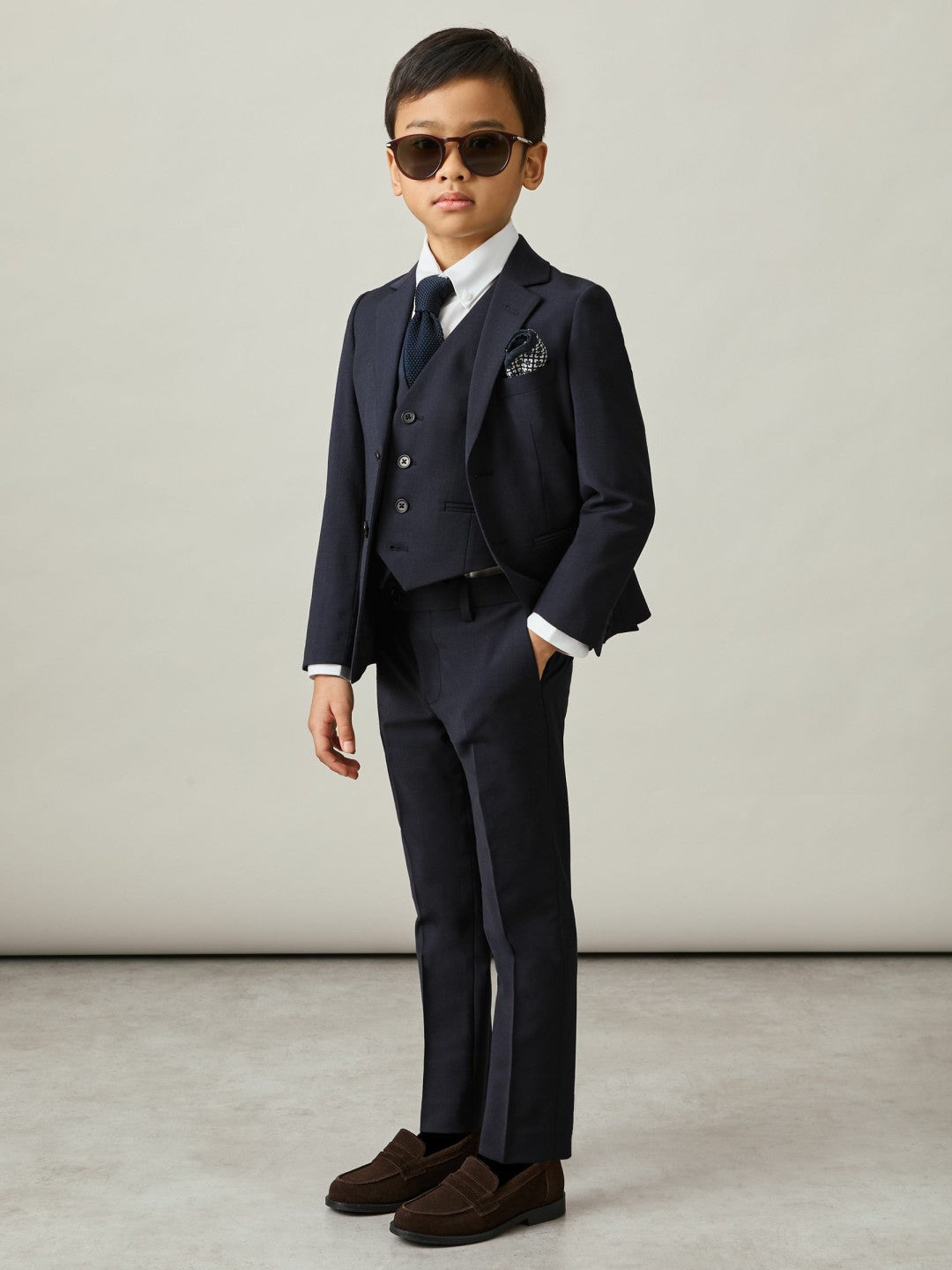 9-13 yrs Wool Blend Waistcoat in Navy