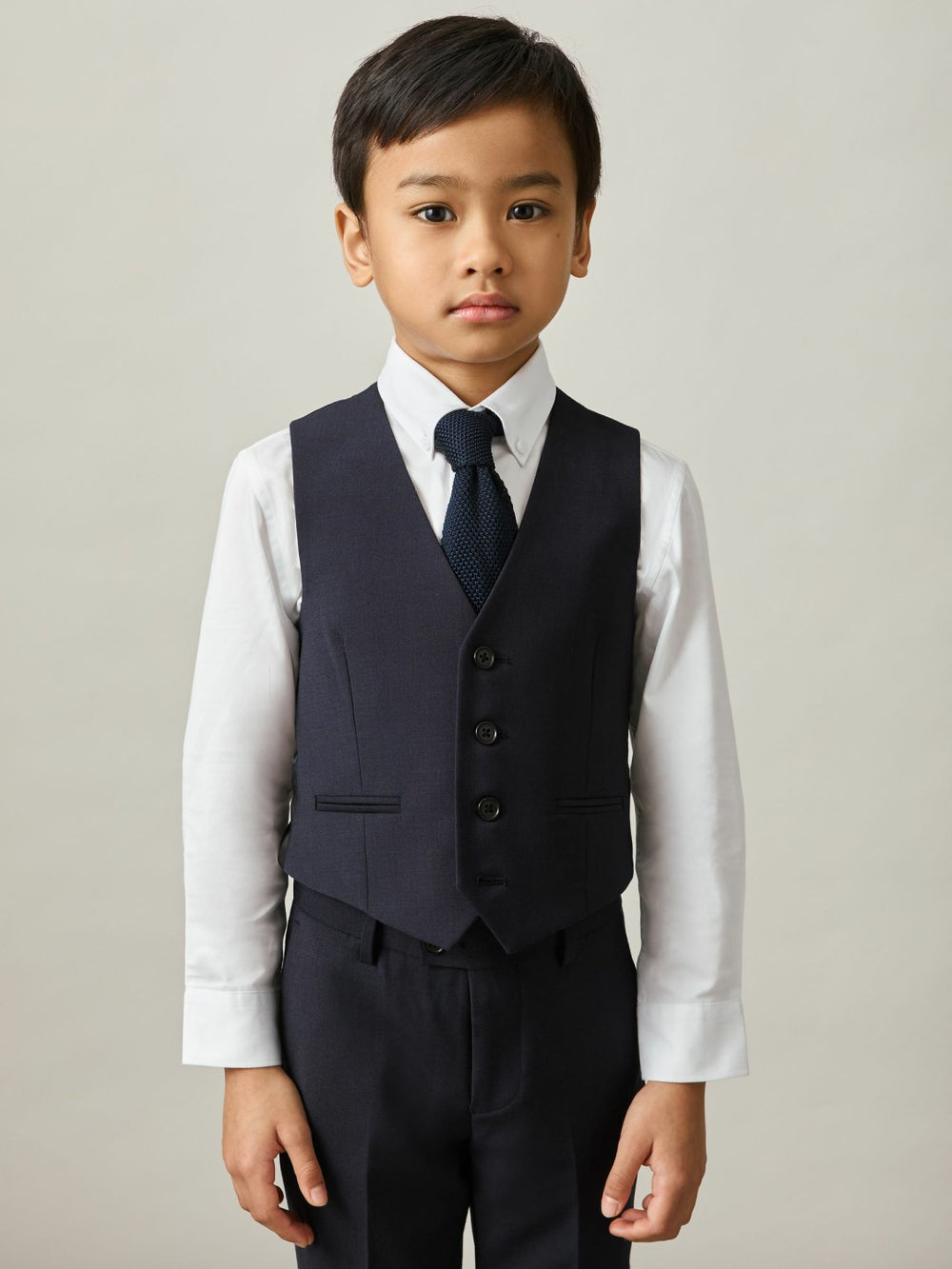 9-13 yrs Wool Blend Waistcoat in Navy