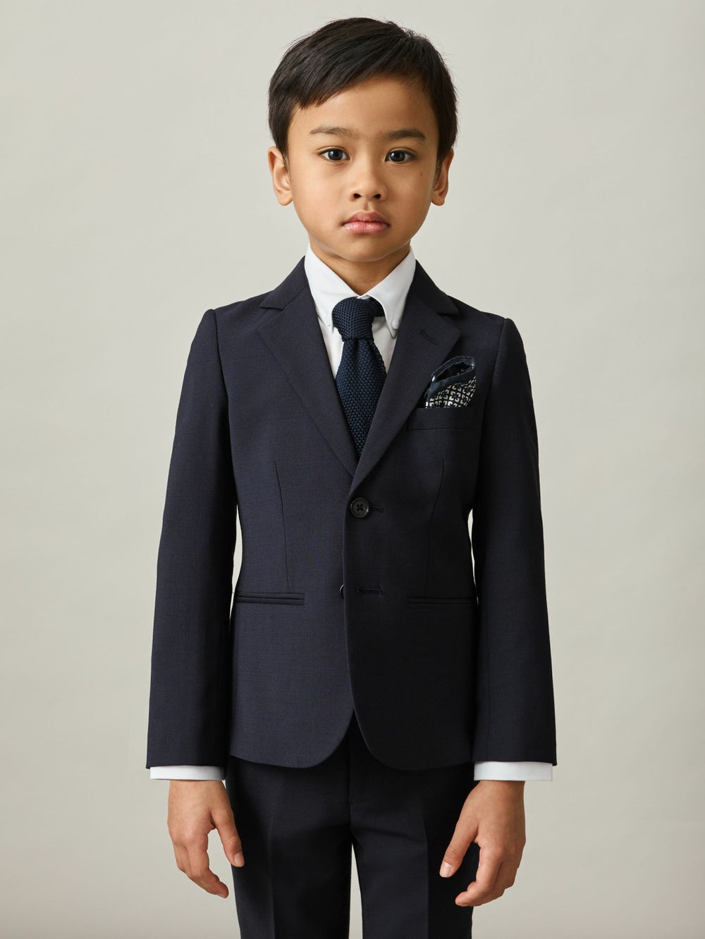 3-9 yrs Wool-Blend Single-Breasted Suit Blazer in Navy