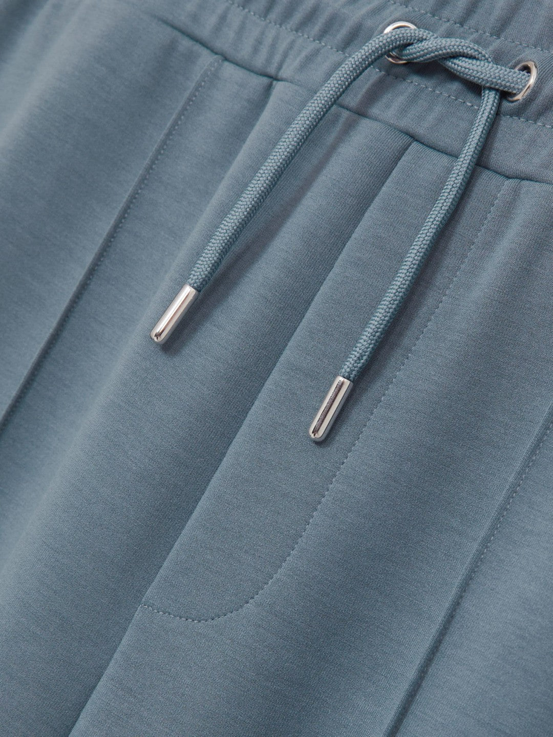 Drawstring Jersey Joggers in Airforce Blue