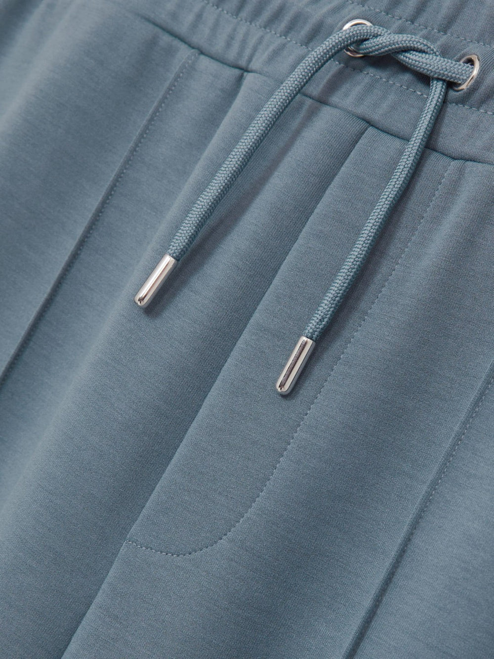 Drawstring Jersey Joggers in Airforce Blue