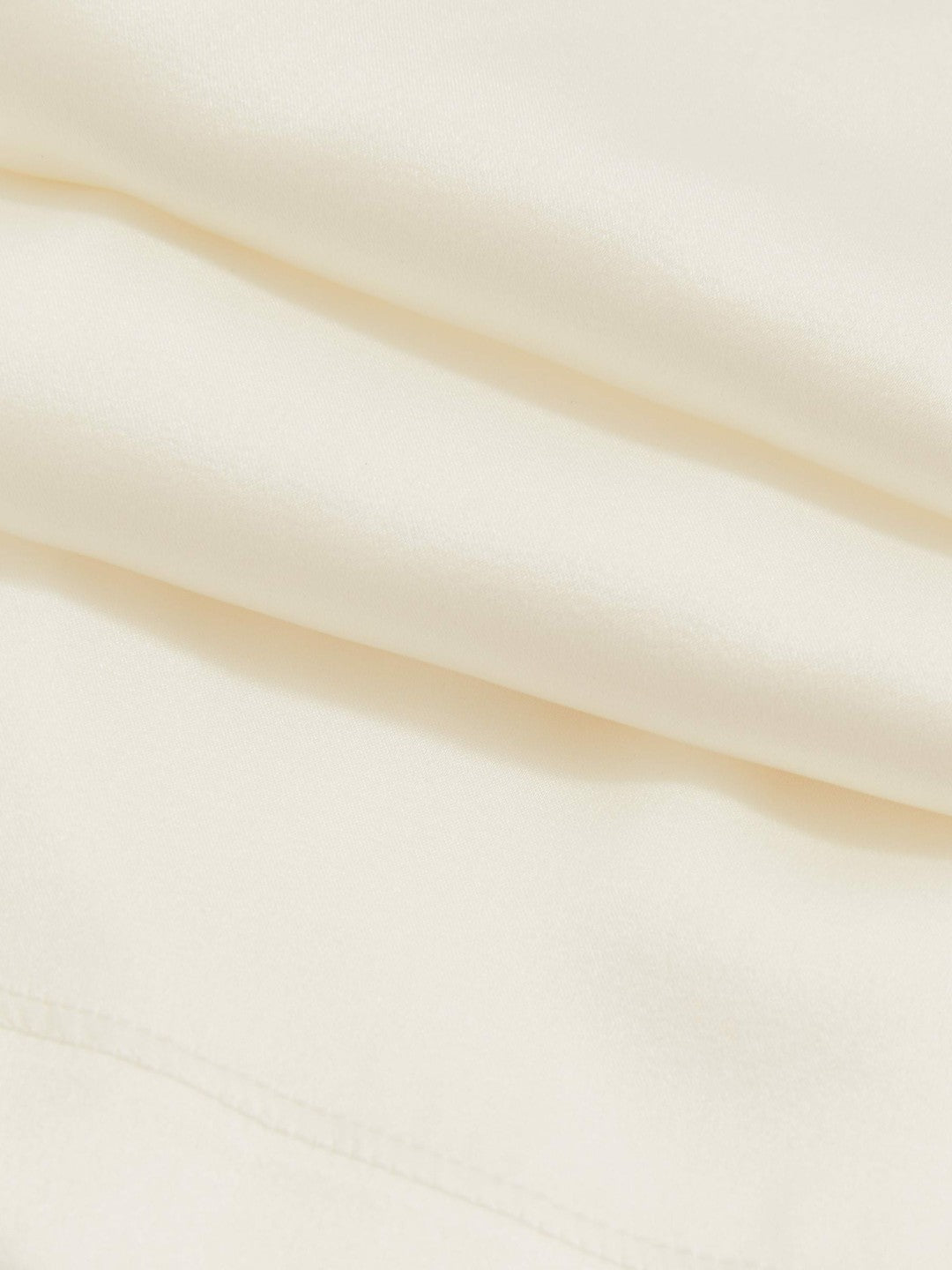 Silk-Front Cami Top in White