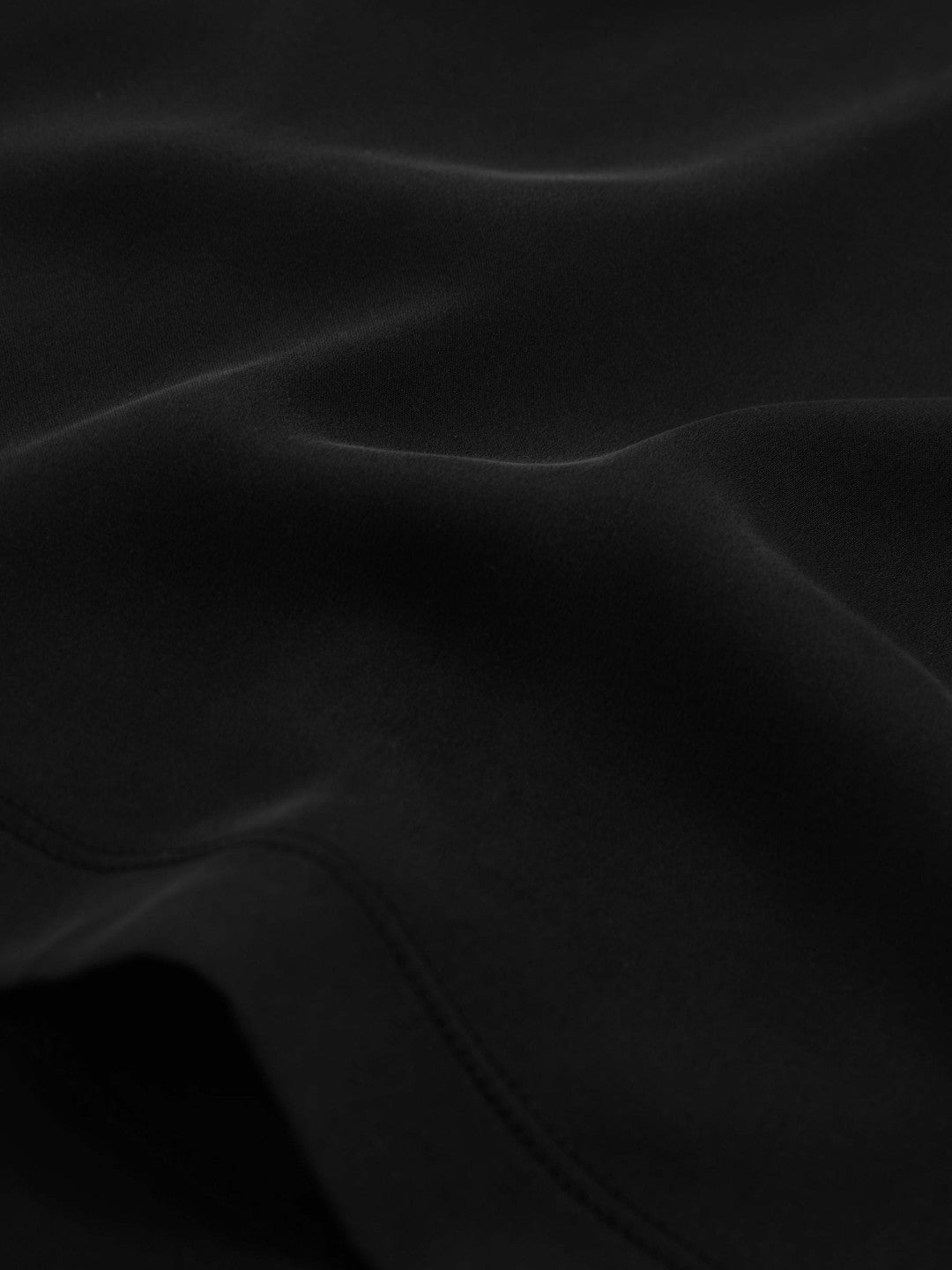 Silk-Front Cami Top in Black