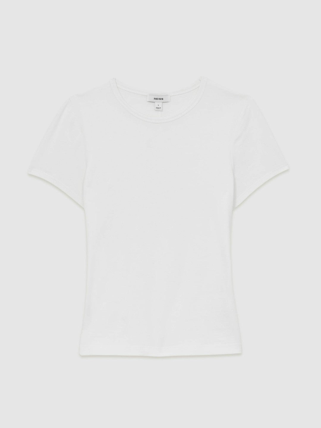 Stretch-Cotton Crew-Neck T-Shirt in White