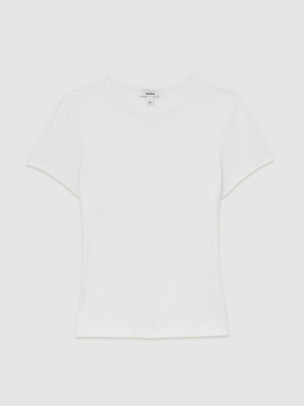 Stretch-Cotton Crew-Neck T-Shirt in White