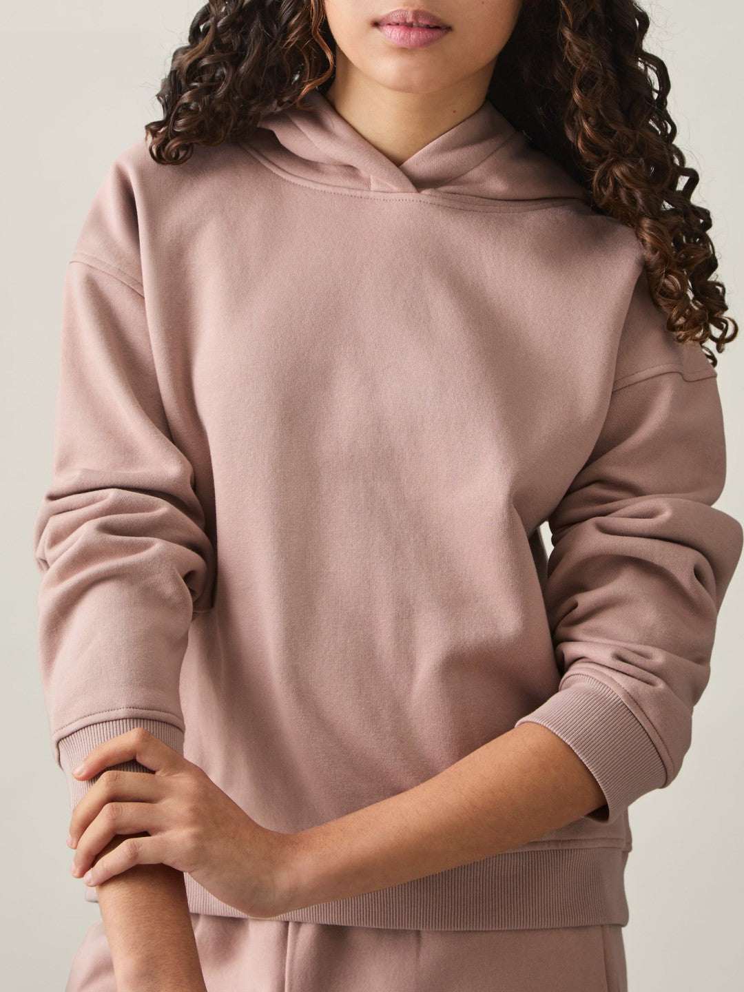 13-14 yrs Cotton-Blend Hoodie And Joggers Set in Mink