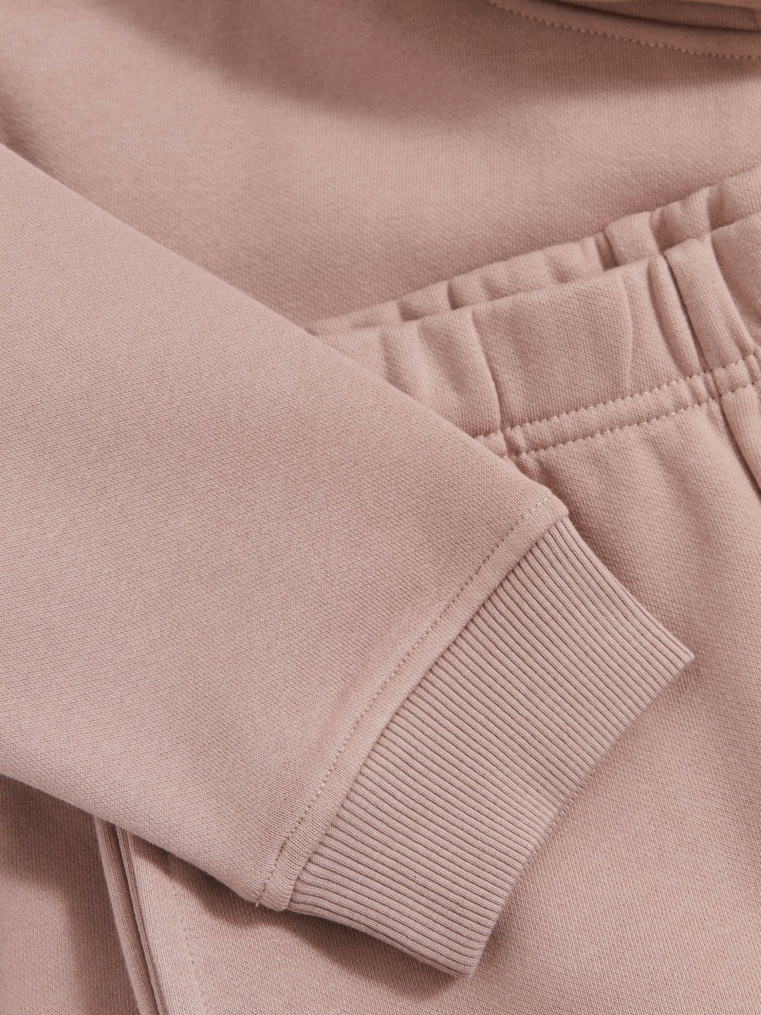 13-14 yrs Cotton-Blend Hoodie And Joggers Set in Mink