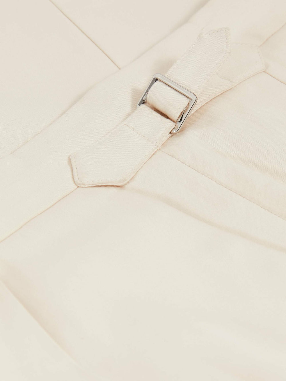 Cotton-Blend Tapered Trousers in Stone