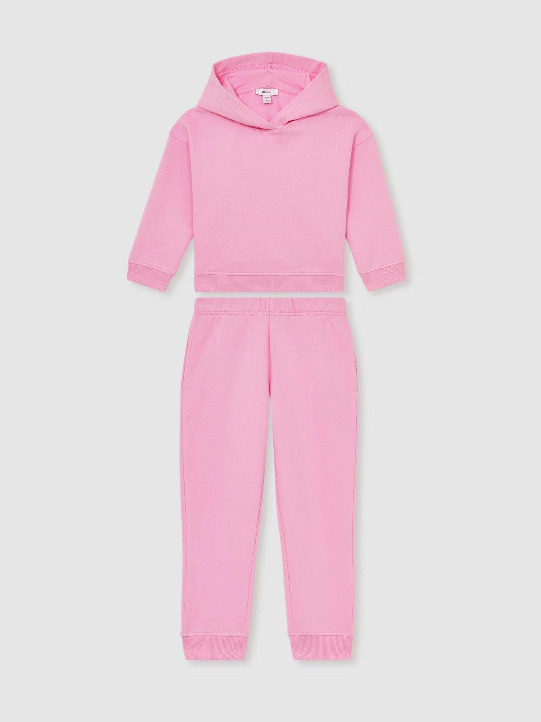 13-14 yrs Cotton-Blend Hoodie And Joggers Set in Bright Pink