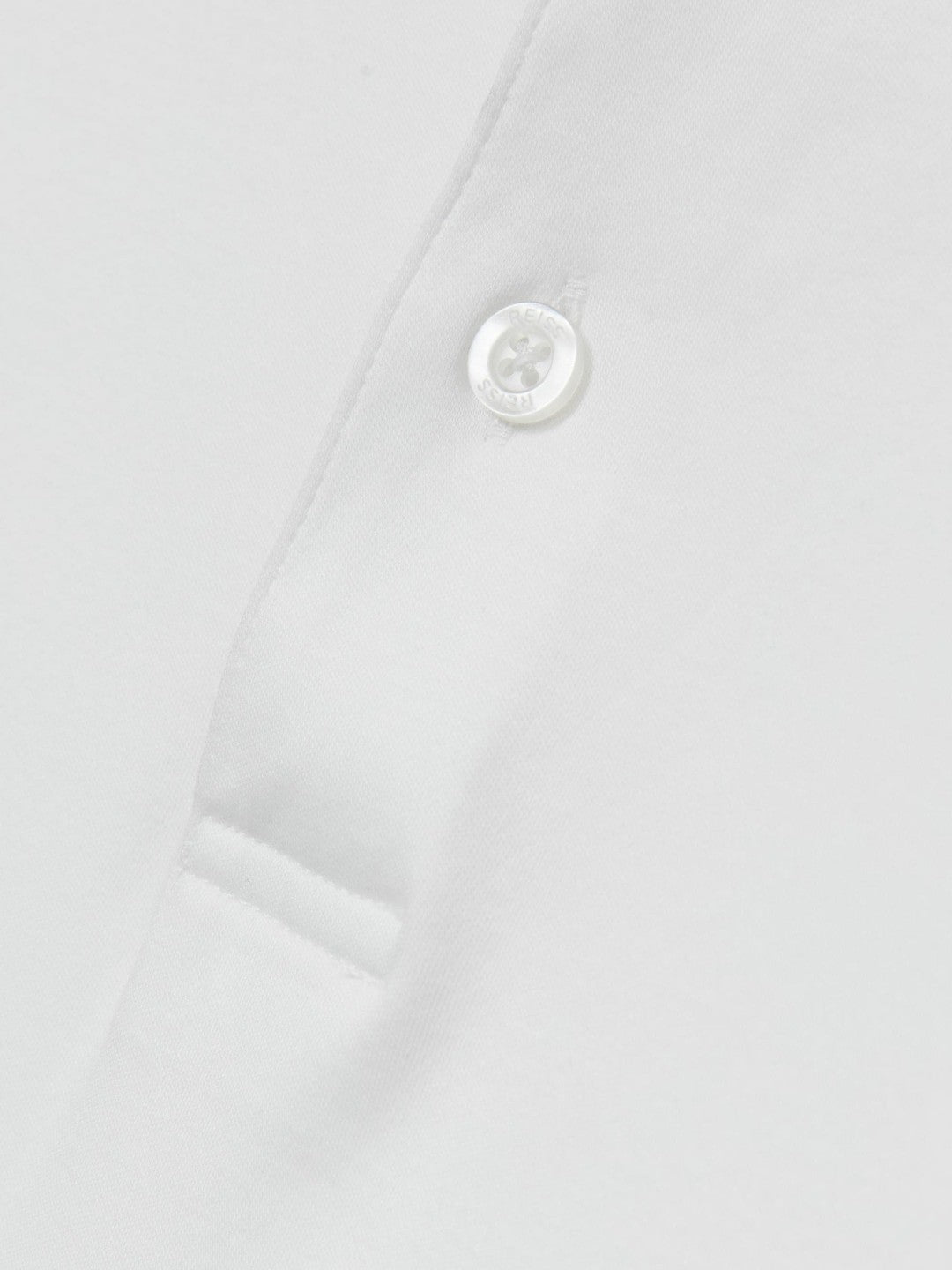 Cotton Short-Sleeve Polo Shirt in White