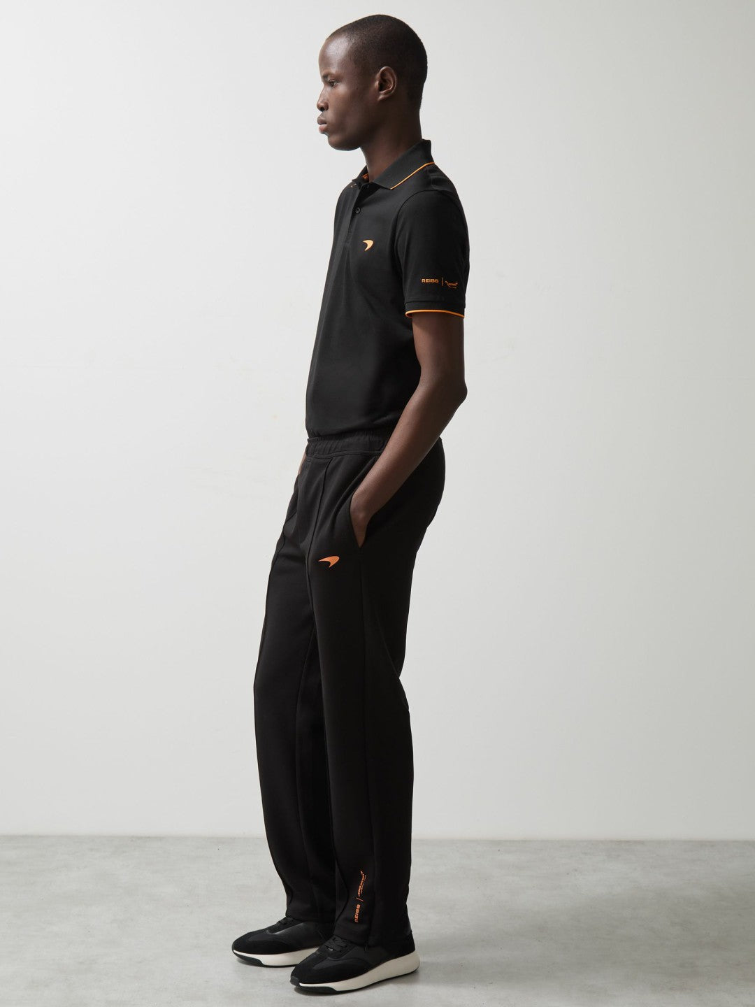 McLaren F1 Team Cotton Polo Shirt in Black