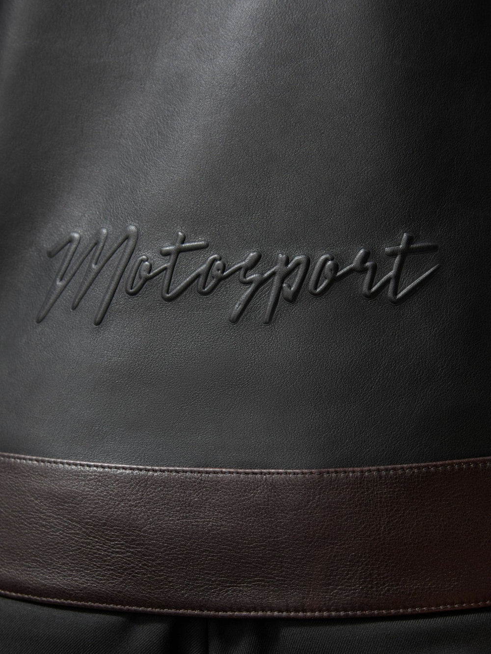 McLaren F1 Team Leather Biker Jacket in Black