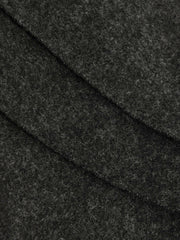 Wool and Cashmere Scarf in Charcoal