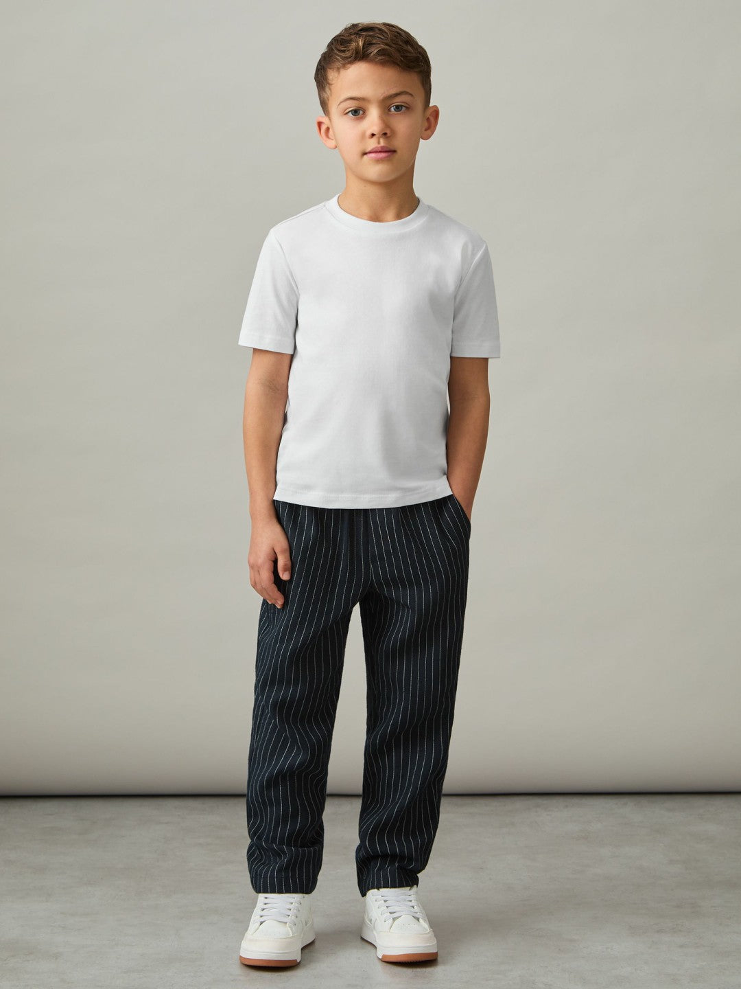 3-9 yrs Cotton Crew-Neck T-Shirts 3 Pack in White