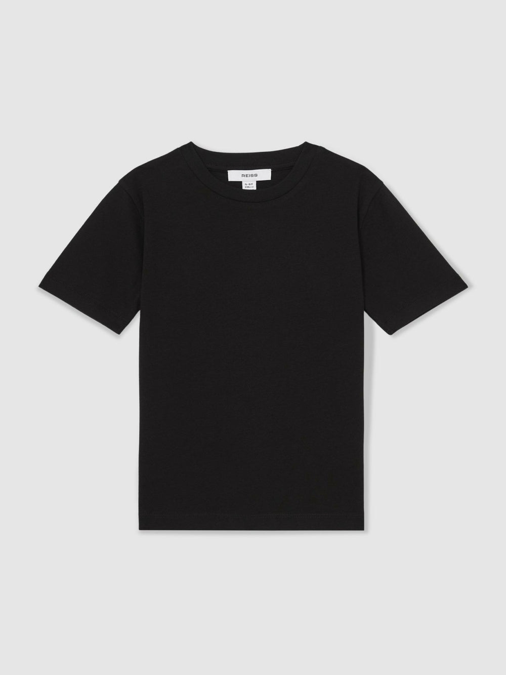 9-13 yrs Cotton Crew-Neck T-Shirt in Black