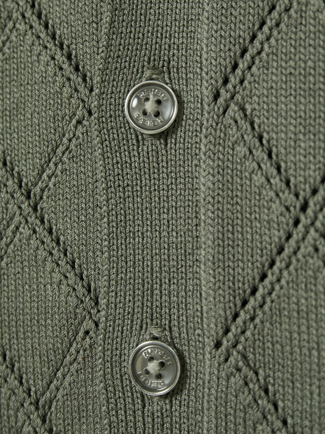 9-13 yrs Cotton Blend Diamond Knit Shirt in Dark Sage