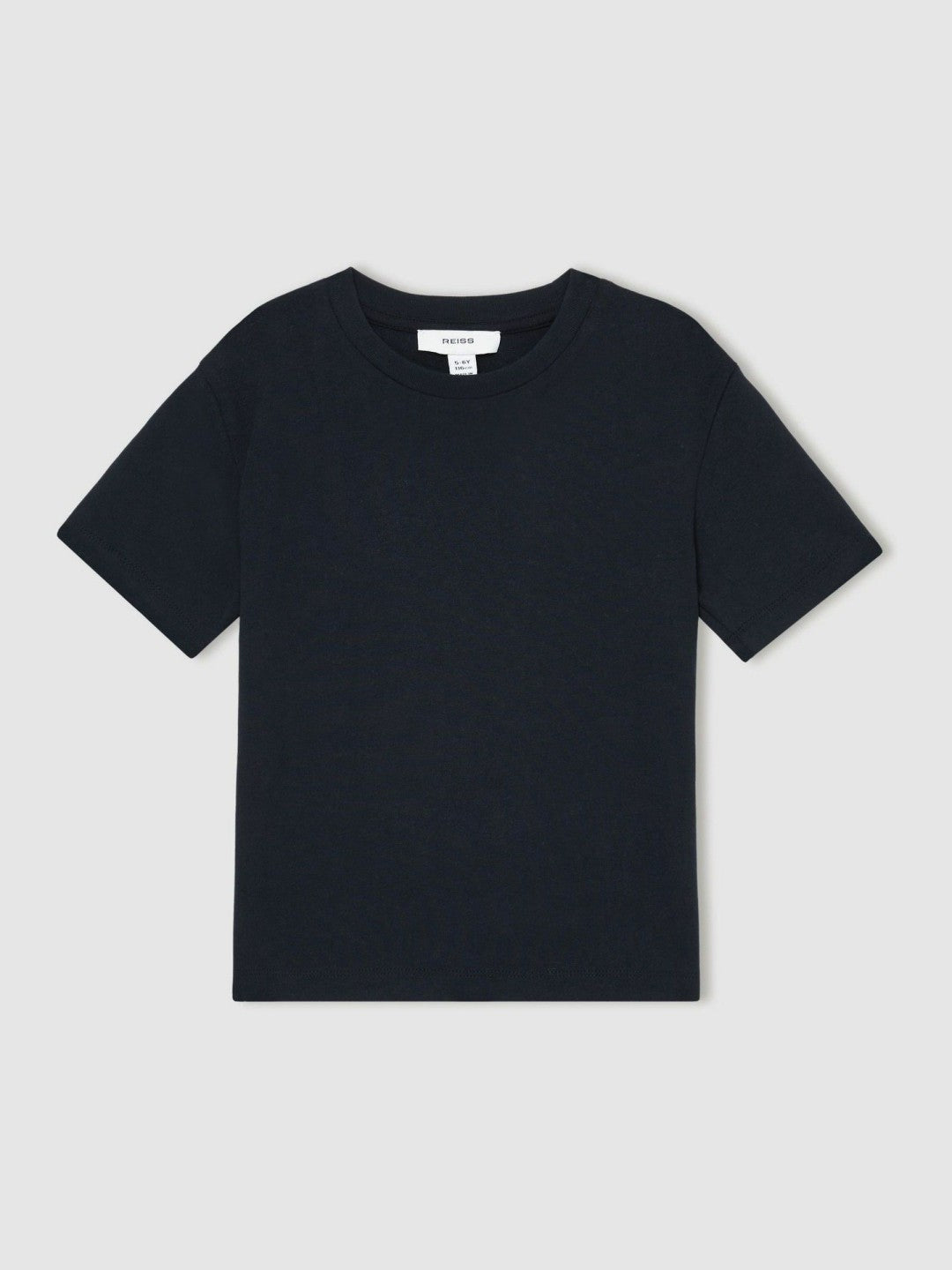 3-9 yrs Cotton Crew-Neck T-Shirt in Navy