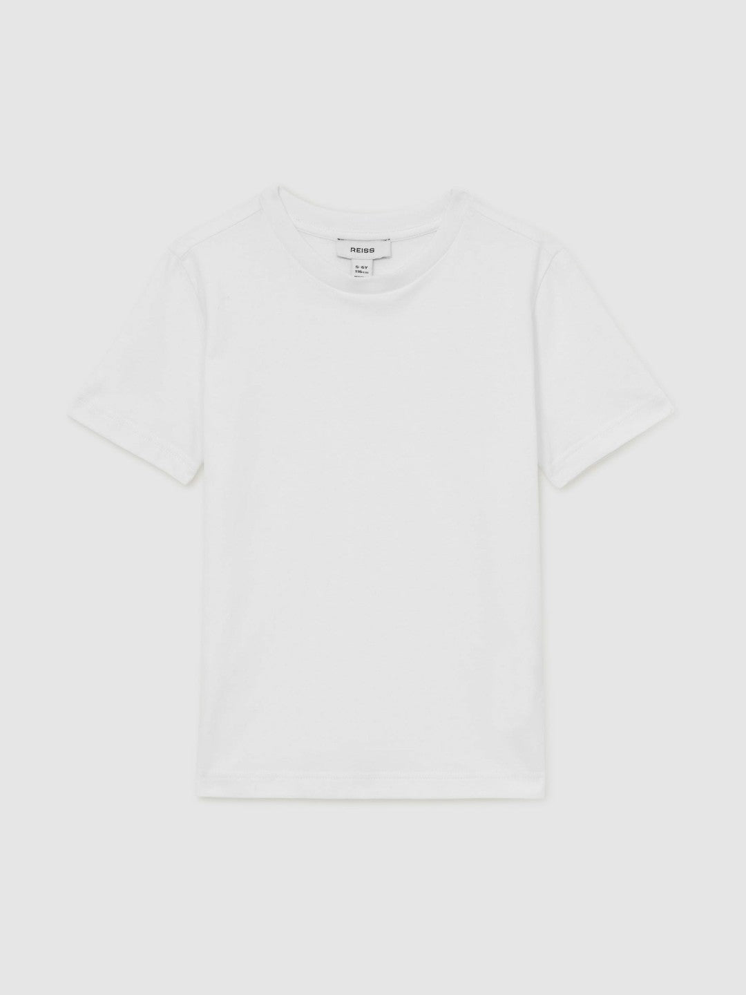 3-9 yrs Cotton Crew-Neck T-Shirt in White