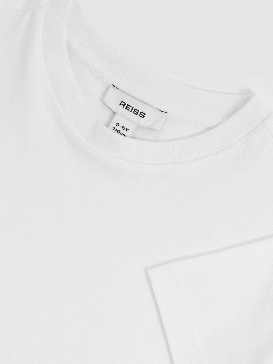 3-9 yrs Cotton Crew-Neck T-Shirt in White