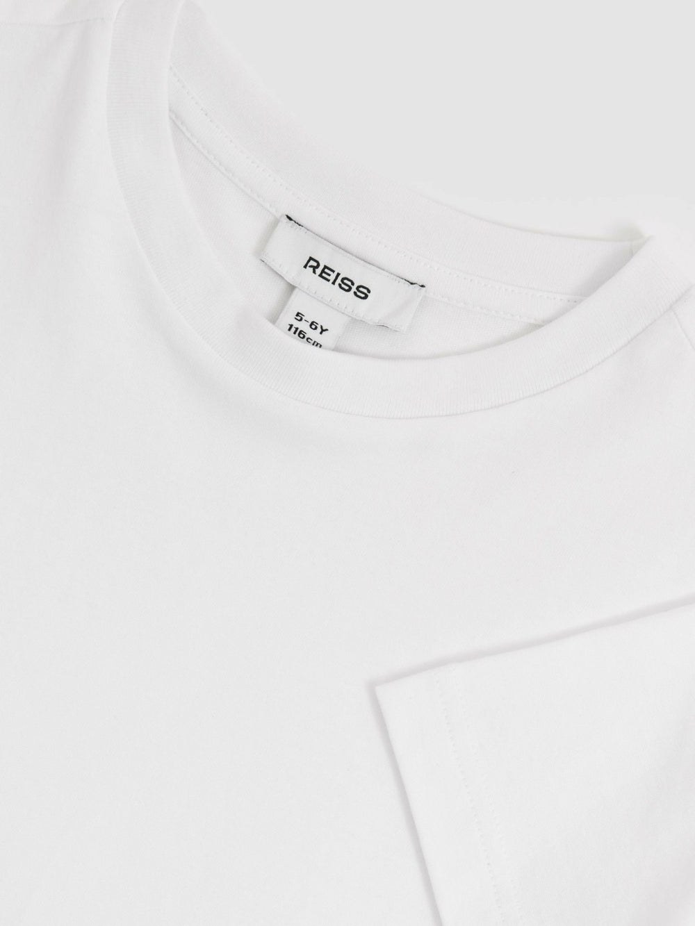 3-9 yrs Cotton Crew-Neck T-Shirt in White