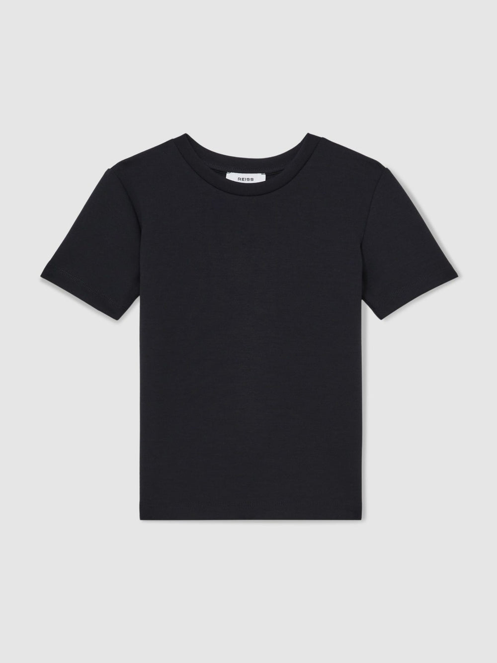 3-9 yrs Interlock-Jersey Crew-Neck T-Shirt in Navy