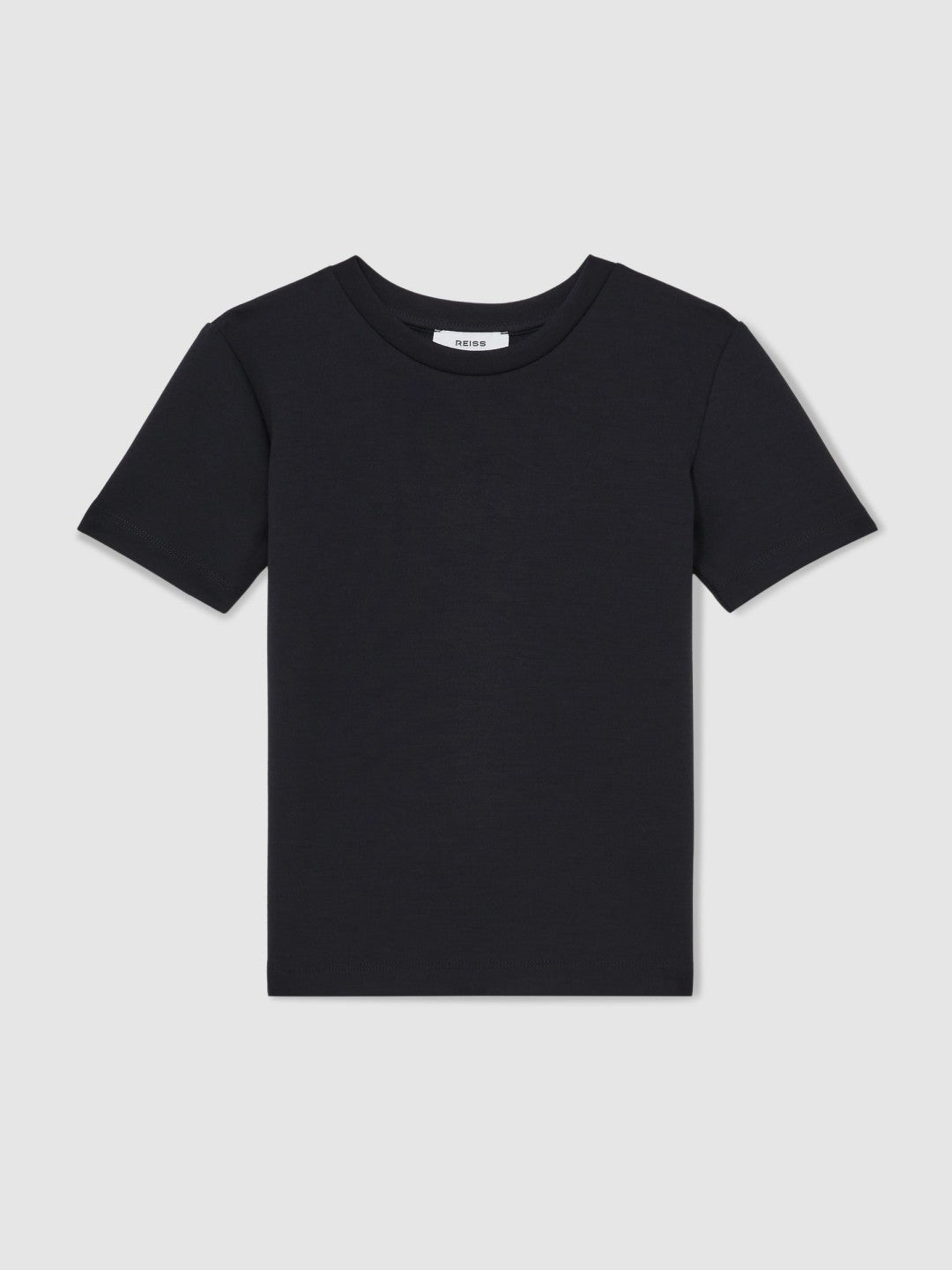 9-13 yrs Interlock-Jersey Crew-Neck T-Shirt in Navy