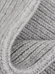 Rib-Knit Socks With Cashmere in Grey