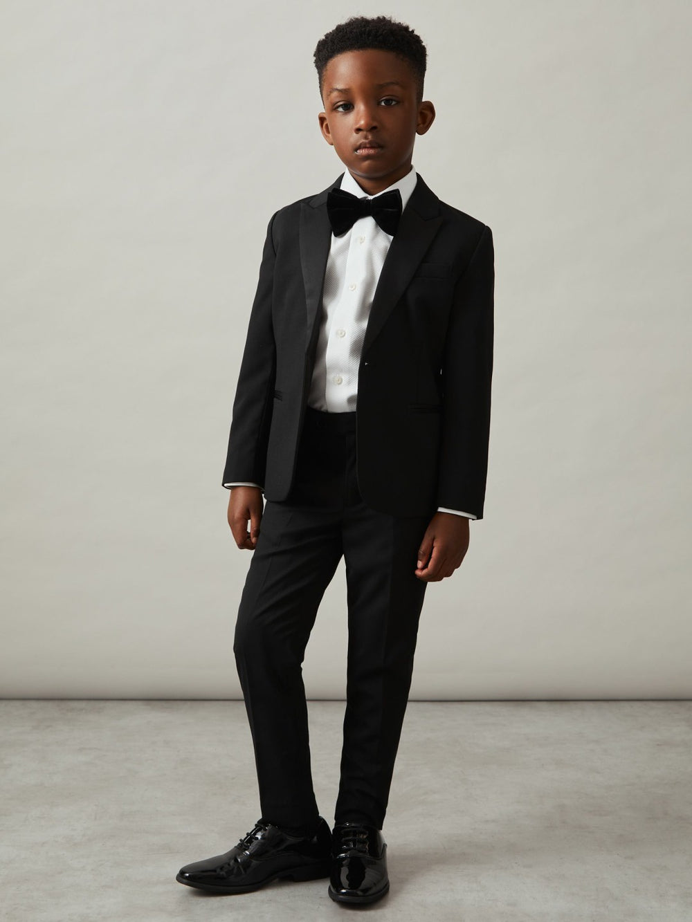 3-9 yrs Cotton Slim-Fit Dinner Shirt in White