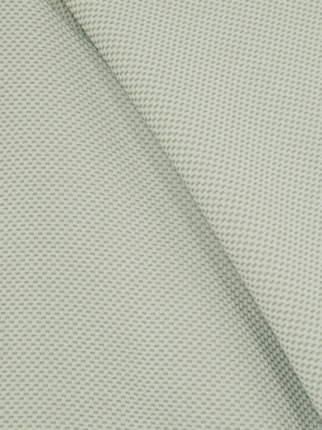 Textured Crew-Neck T-Shirt in Sage Green
