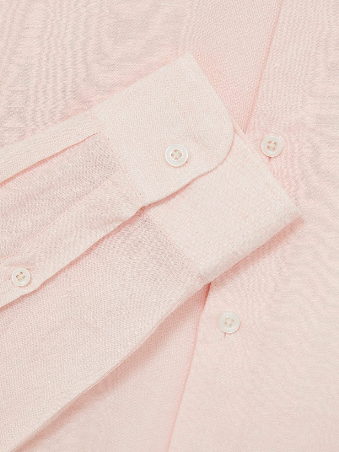 Linen Button-Through Shirt in Prep Pink