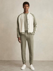 Drawstring Jersey Joggers in Sage