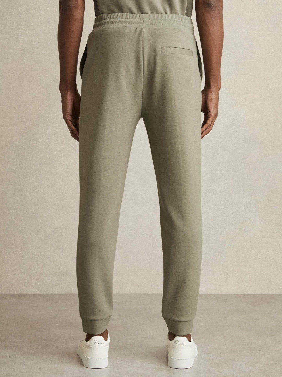 Drawstring Jersey Joggers in Sage